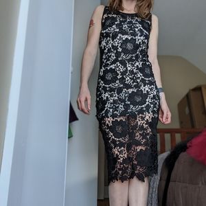 White House Black Market XS midi dress